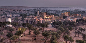 Dubai Ritz hotel in the desert