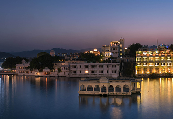 Taj Lake Palace at night