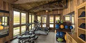 gym room, Sage Lodge, Yellowstone